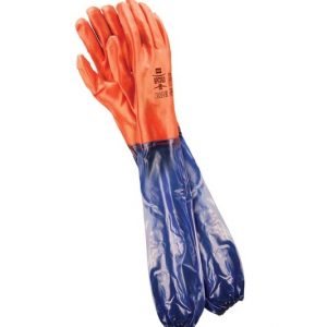 Защитные рукавицы из ПВХ с рукавом  