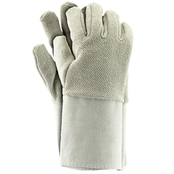 Защитные перчатки из махровой ткани с манжетой  
