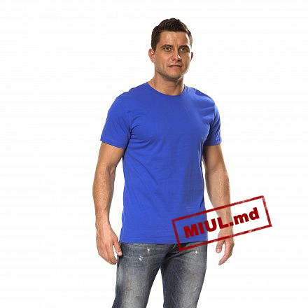 Tricou albastru cu mânecă scurtă  